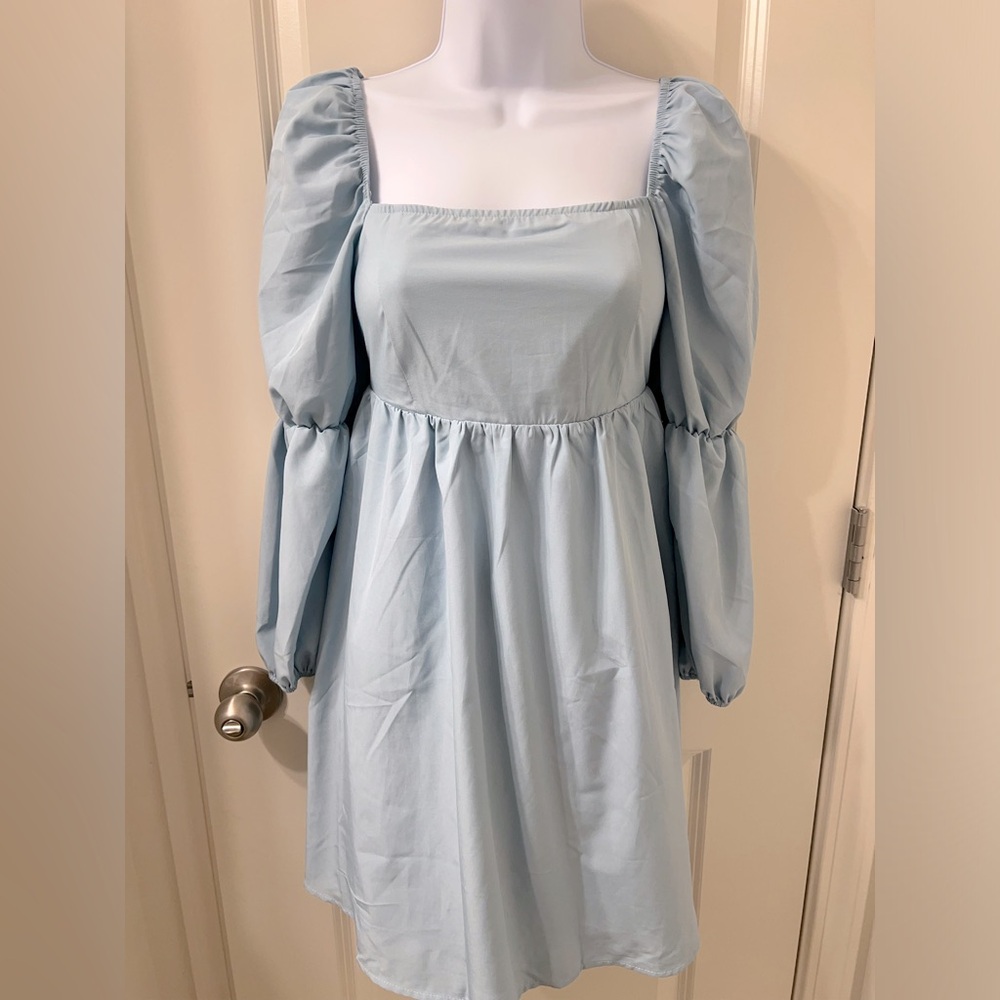 Puffy sleeve summer dress